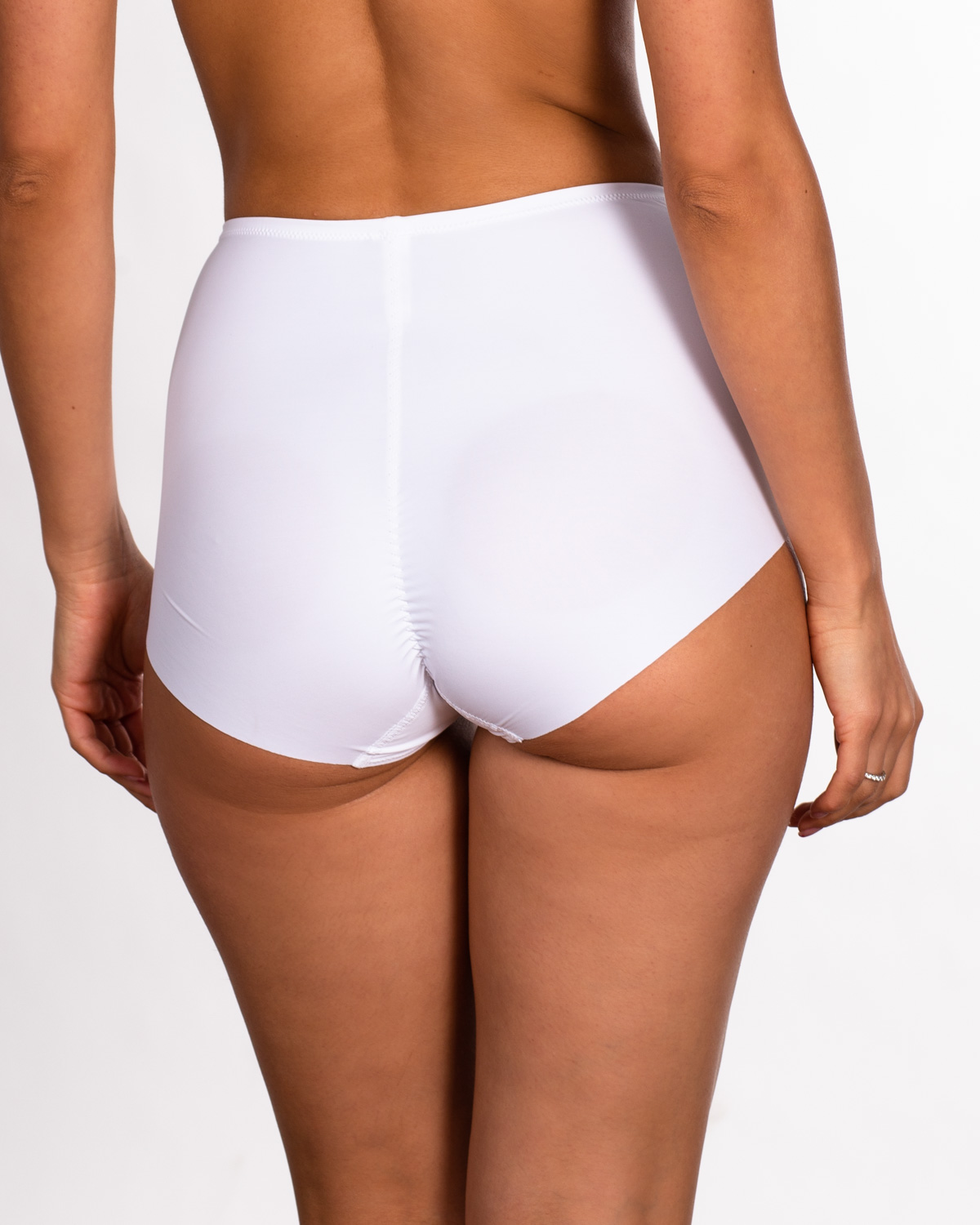 Жіночі безшовні трусики  lanny mode 5008 білі 3952-7